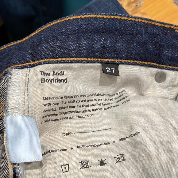 Baldwin Jeans | The Andi Boyfriend size 27 - Picture 9 of 9